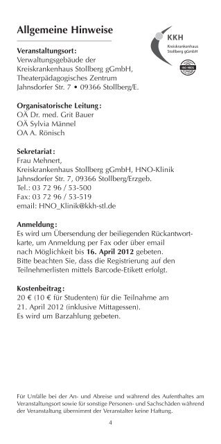 HNO 2012_Layout 1 - Kreiskrankenhaus Stollberg gGmbH