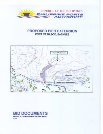 PROPOSED PIER EXTENSION PORT OF BASCO, BATANES