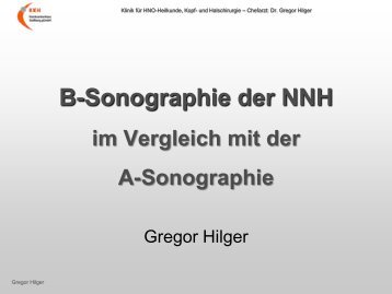 Ultraschall â Workshop B-Sonographie der NNH im Vergleich mit ...