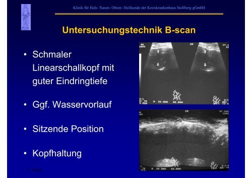 B-Sonographie der NNH - Kreiskrankenhaus Stollberg gGmbH