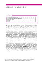 4. Electronic Properties of Defects