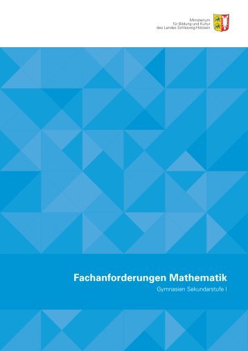 Fachanforderungen Mathematik - Klaus-Groth-Schule