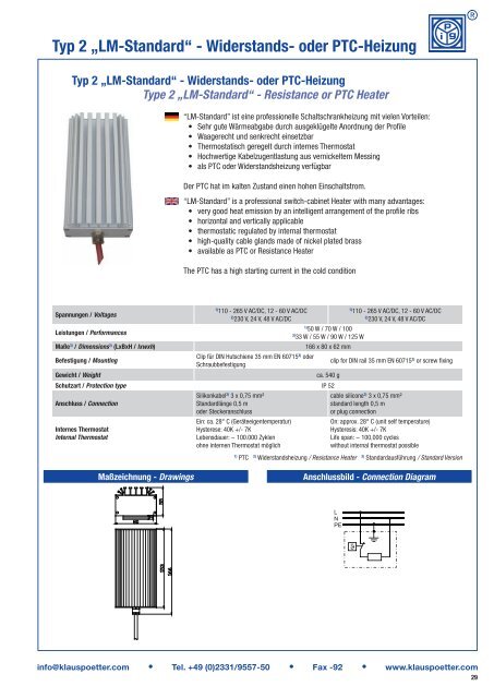 Ergänzungskomponenten für die Messtechnik