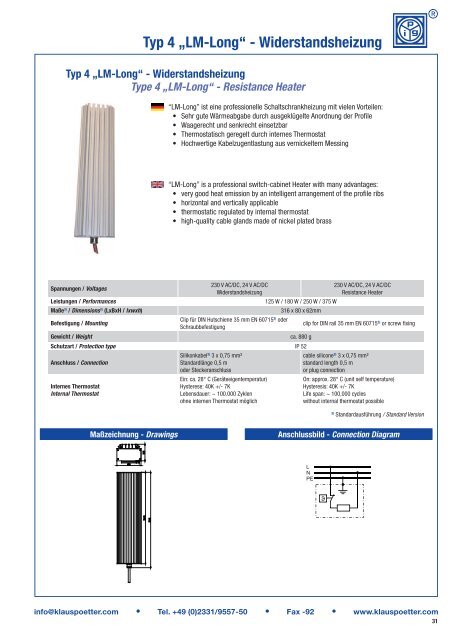 Ergänzungskomponenten für die Messtechnik