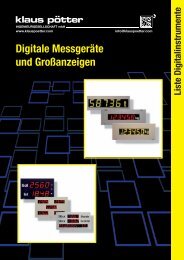 mit Preisliste - Klaus PÃ¶tter Ingenieurgesellschaft mbH â¢ Hagen