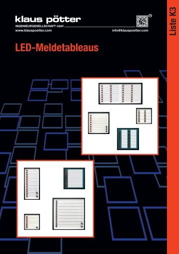 LED-Meldetableaus