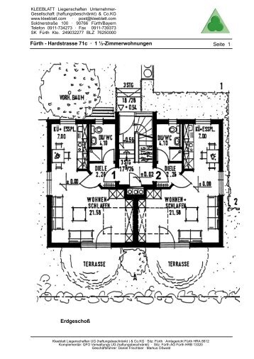2-Zimmer-Wohnungen - KLEEBLATT Liegenschaften UG & Co.KG
