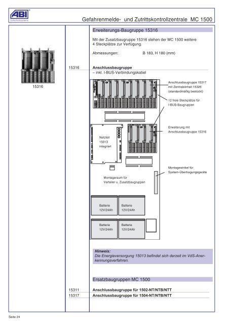 Produktkatalog 2008/2009 - ABI Sicherheitssysteme GmbH