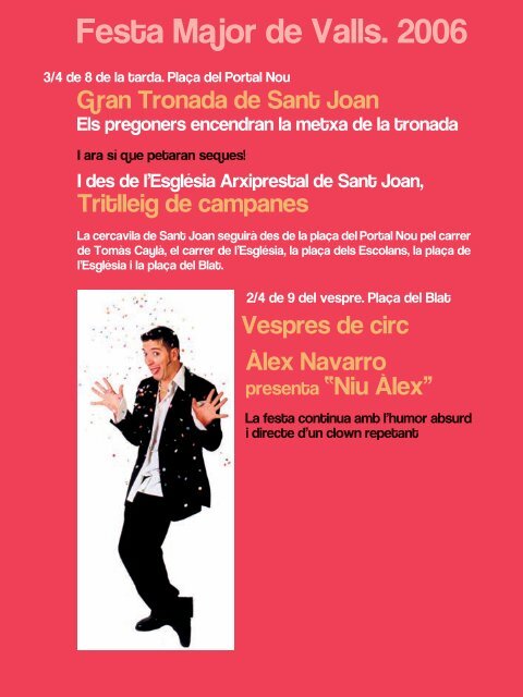 Programa Sant Joan.indd - Ajuntament de Valls