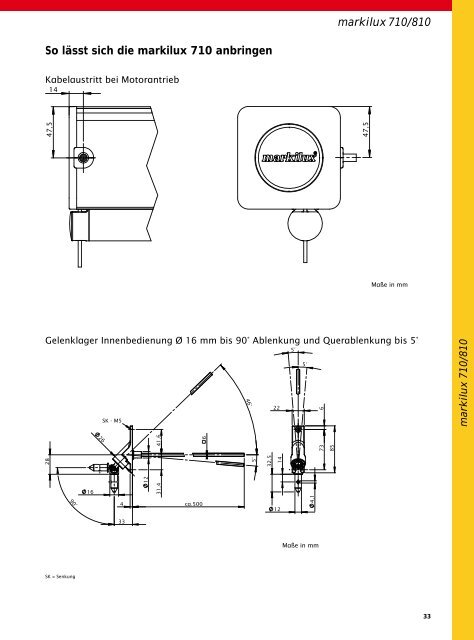 So lässt sich die markilux 730 anbringen - Kleier Jalousien GmbH