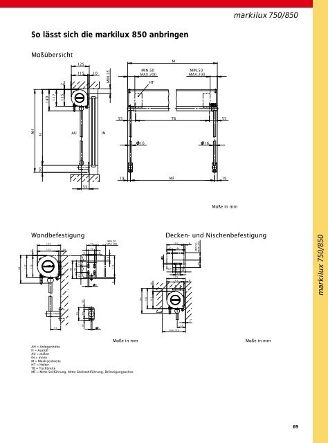 So lässt sich die markilux 730 anbringen - Kleier Jalousien GmbH