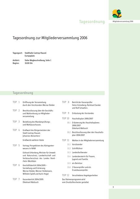 Mitgliederversammlung - Landesverband Westfalen und Lippe der ...