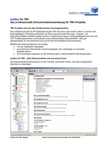 proDoc für TM1 das professionelle Dokumentationswerkzeug für ...