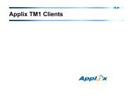 Applix TM1 Clients