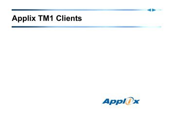 Applix TM1 Clients