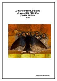 Anuari 2012 - Els Ocells de la vall del Ridaura