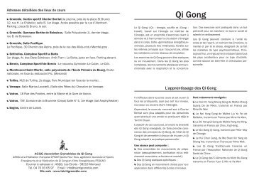 Qi Gong - Tai Chi Chuan et Qi Gong à Grenoble