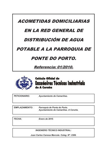 acometidas domiciliarias en la red general de distribución de agua ...