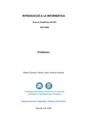 introducció a la informàtica - Departament de Llenguatges i ...