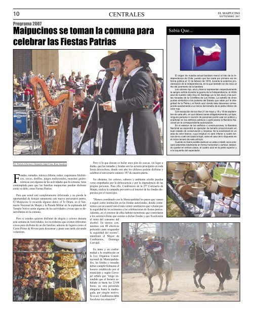 Maipú celebra en grande la Independencia de Chile - El Maipucino