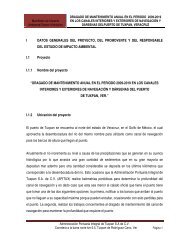 I DATOS GENERALES DEL PROYECTO, DEL ... - Puerto de Tuxpan