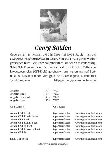 Georg Salden (DEU) - Klingspor Museum