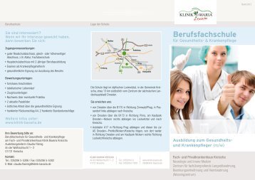 Kurzinformation der Schule - Klinik Bavaria