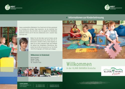 Infos zur Kinderbetreuung - Klinik Bavaria