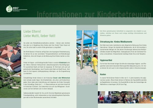 Infos zur Kinderbetreuung - Klinik Bavaria