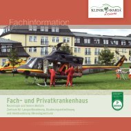 Fach- und Privatkrankenhaus.indd - Klinik Bavaria