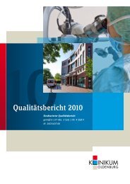 Qualitätsbericht 2010 - im Klinikum Oldenburg