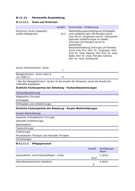 Qualitätsbericht 2010 - im Klinikum Oldenburg