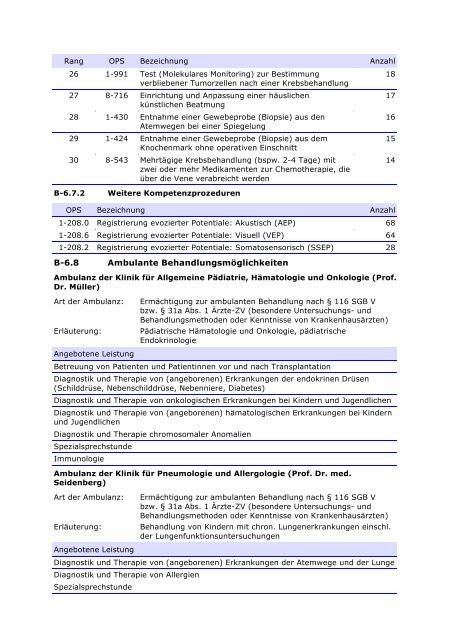 Qualitätsbericht 2010 - im Klinikum Oldenburg