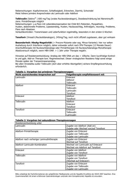 Markblatt Hepatitis B