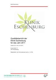 Qualitätsbericht der Klinik Eschenburg für das Jahr 2011