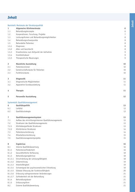 Qualitätsbericht 2011/2012 - Celenus-Kliniken