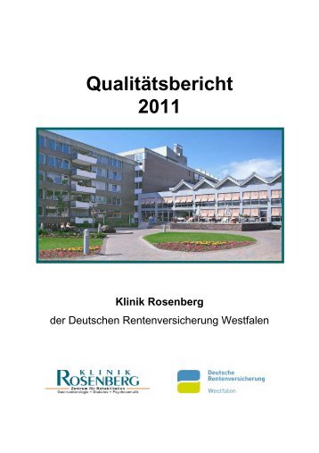 " Qualitätsbericht 2011 " [PDF, 351 KB] - Klinik Rosenberg