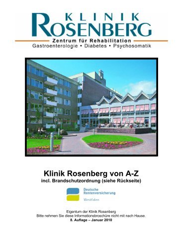 Download der Publikation " Informationsmappe ... - Klinik Rosenberg