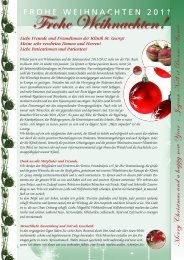 geht es zum Download des Weihnachtsbriefes 2011 - Klinik St. Georg