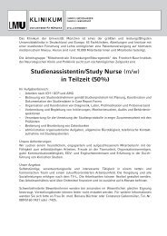 Study Nurse, Büchner FBI 24.07.12 - des Klinikums