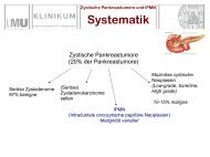 Zystische Pankreastumore: Diagnostik und Therapie von IPMN