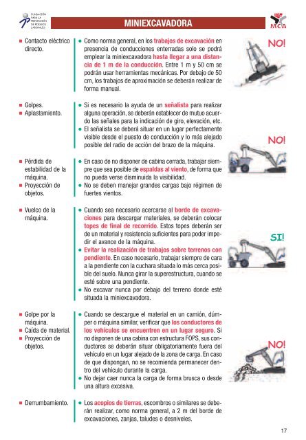 MÁQUINAS CLAVE EN CONSTRUCCIÓN MÁQUINAS ... - MCA-UGT