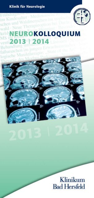 Neurokolloquium 2013/2014 - Klinikum Bad Hersfeld GmbH