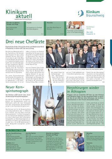 Ausgabe Nr. 19 / März 2009 - Städtisches Klinikum Braunschweig