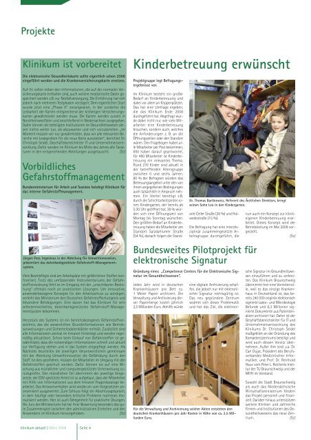 Ausgabe Nr. 19 / März 2009 - Städtisches Klinikum Braunschweig