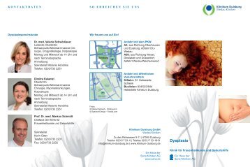 Flyer - Klinikum Duisburg