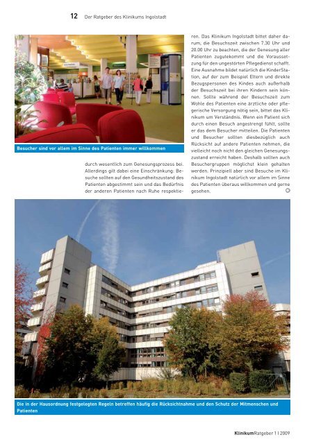 KlinikumRatgeber, Ausgabe 1 | 2009 - Klinikum Ingolstadt