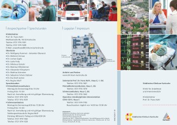 Informationsflyer - Städtisches Klinikum Karlsruhe