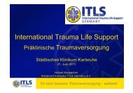 für eine bessere Traumaversorgung - weltweit - Städtisches ...