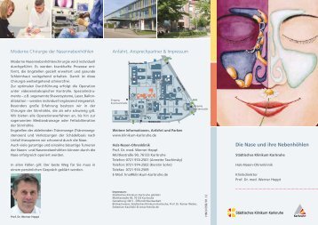 Informationsflyer - Städtisches Klinikum Karlsruhe